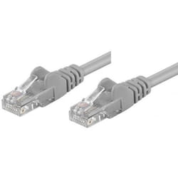 Techly 1m Cat5e UTP cavo di rete Grigio U/UTP (UTP)