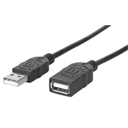 Techly ICOC U2-AA-50-EX cavo USB USB 2.0 5 m USB A Nero