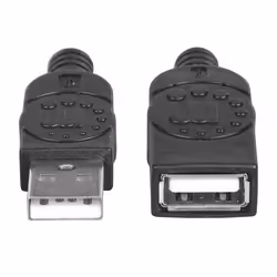 Techly ICOC U2-AA-50-EX cavo USB USB 2.0 5 m USB A Nero