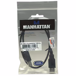 Manhattan 374507 cavo USB USB 2.0 0,5 m USB A USB B Nero - Vista aggiuntiva 5