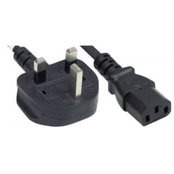Manhattan 382786 cavo di alimentazione Nero 1,8 m Accoppiatore C13 BS 1363