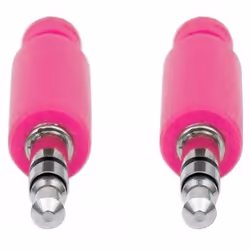 Manhattan 394116 cavo audio 1 m 3.5mm Rosa, Viola