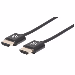 Manhattan 394369, 1,8 m, HDMI tipo A (Standard), HDMI tipo A (Standard), Compatibilità 3D, 18 Gbit/s, Nero
