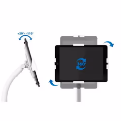 Manhattan 406345 supporto per personal communication Tablet/UMPC Bianco - Vista aggiuntiva 7