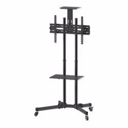 Manhattan 461238, 50 kg, 94 cm (37"), 177,8 cm (70"), 600 x 400 mm, Regolazione altezza, Nero