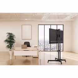 Manhattan 461238 Supporti a parete per TV 70" Pavimento Nero - Vista aggiuntiva 8