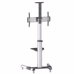 Manhattan 461245 Supporti a parete per TV 177,8 cm (70") Pavimento Nero, Argento - Vista aggiuntiva 4