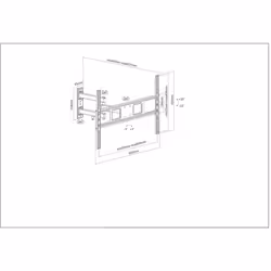 Manhattan 461337 Supporti a parete per TV 70" Nero - Vista aggiuntiva 5
