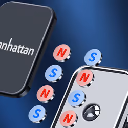 Manhattan 462525 supporto per personal communication Supporto passivo Telefono cellulare/smartphone Nero, Argento - Vista aggiuntiva 7