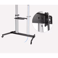 Manhattan 462563 Supporto TV a parete 2,54 m (100") Nero, Argento - Vista aggiuntiva 8