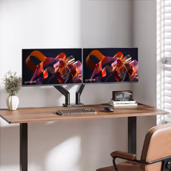 Manhattan 462587 Supporti a parete per TV 114,3 cm (45") Scrivania Nero - Vista aggiuntiva 8