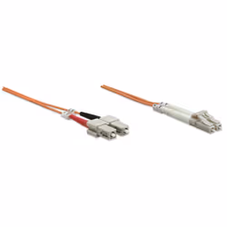 Intellinet 3.0m LC-SC M/M cavo InfiniBand e in fibra ottica 3 m Arancione