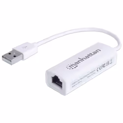 Manhattan 506731, Cablato, USB, Ethernet, 100 Mbit/s, Bianco