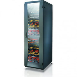 Techly I-CASE FP-2406BKX rack 24U Rack indipendenti Nero