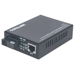 Intellinet 510530 convertitore multimediale di rete 100 Mbit/s Modalità singola Nero