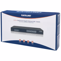 Intellinet 560993 switch di rete Non gestito L2 Gigabit Ethernet (10/100/1000) Supporto Power over Ethernet (PoE) 1U Nero - Vista aggiuntiva 5