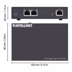 Intellinet 561600 moltiplicatore di rete Trasmettitore di rete Nero 10, 100, 1000 Mbit/s - Vista aggiuntiva 4