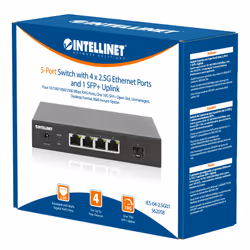 Intellinet 562058 switch di rete Non gestito 2.5G Ethernet (100/1000/2500) Nero - Vista aggiuntiva 8