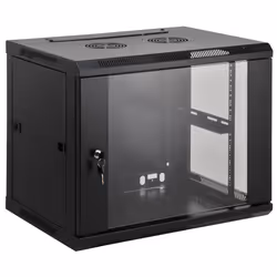 Intellinet 711814, Da parete, 9U, 60 kg, 18 kg, Nero