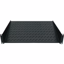 Intellinet 712491, Mensola per scaffale, Nero, Acciaio, 25 kg, 1U, 48,3 cm (19")
