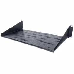 Intellinet 712507, Mensola per scaffale, Nero, Acciaio, 25 kg, 2U, 48,3 cm (19")
