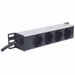 Intellinet 714020 unità di distribuzione dell'energia (PDU) 4 presa(e) AC 1U Grigio