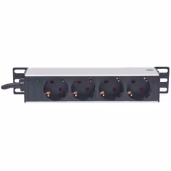 Intellinet 714020 unità di distribuzione dell'energia (PDU) 4 presa(e) AC 1U Grigio