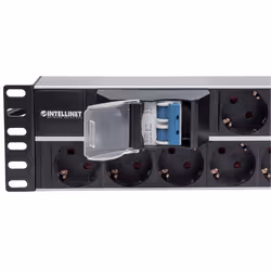 Intellinet 714051 unità di distribuzione dell'energia (PDU) 15 presa(e) AC 2U Alluminio, Nero - Vista aggiuntiva 4