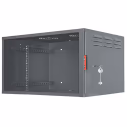 Intellinet 714433, Da parete, 6U, 30 kg, Lucchetti, 14 kg, Nero