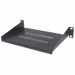 Intellinet 714839, Mensola per scaffale, Nero, Acciaio, 25 kg, 1U, 25,4 cm (10")