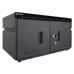 Manhattan 715959 portable device management cart& cabinet Armadio per la gestione dei dispositivi portatili Nero - Vista aggiuntiva 2