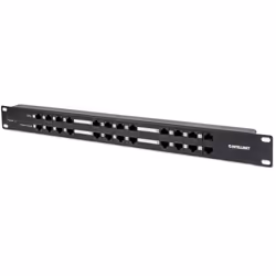 Intellinet 720342, RJ-45, Cat5e, Nero, Metallo, Montaggio a rack, 1U