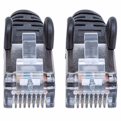 Intellinet 2m Cat6 S/FTP cavo di rete Nero S/FTP (S-STP)