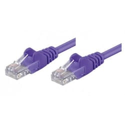 Techly 10m RJ45 Cat 5e cavo di rete Viola Cat5e U/UTP (UTP)
