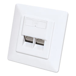 Intellinet 771917 presa energia 2 x RJ-45 Bianco