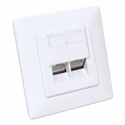 Intellinet 771917 presa energia 2 x RJ-45 Bianco