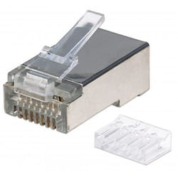 Intellinet 790635 cavo di collegamento RJ-45 Argento, Trasparente
