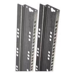 Techly I-CASE RAIL-33/T, Guida per scaffale, Metallo, Argento, 2 pz, 5,93 kg