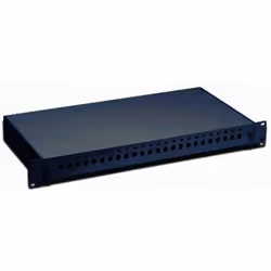 Techly I-CASE FO-24ST, ST, Nero, Acciaio, Montaggio a rack, 1U, 482,6 mm