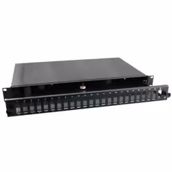 Techly I-CASE FO-24SCD, SC, Nero, Acciaio, Montaggio a rack, 1U, 483 mm
