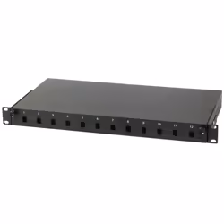 Techly I-CASE FO-12SCS, SC, Nero, Acciaio, Montaggio a rack, 1U, 482,6 mm