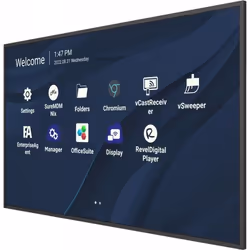 Viewsonic CDE9830 visualizzatore di messaggi 98" Wi-Fi 500 cd/m² 4K Ultra HD Nero Touch screen Processore integrato Android 11 - Vista aggiuntiva 4
