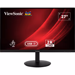 Viewsonic VG Series VG2709-2K-MHDU-2, 68,6 cm (27"), 2560 x 1440 Pixel, Quad HD, LED, 4 ms, Nero