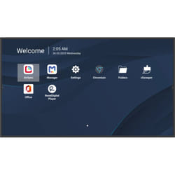 Viewsonic CDE4331-1C visualizzatore di messaggi Pannello piatto per segnaletica digitale 109,2 cm (43") LCD Wi-Fi 500 cd/m² 4K Ultra HD Nero Processore integrato Android 14 24/7