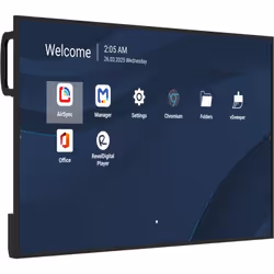 Viewsonic CDE4331-1C visualizzatore di messaggi Pannello piatto per segnaletica digitale 109,2 cm (43") LCD Wi-Fi 500 cd/m² 4K Ultra HD Nero Processore integrato Android 14 24/7 - Vista aggiuntiva 2