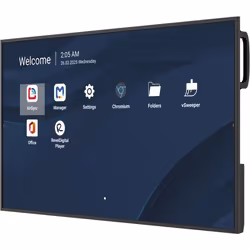 Viewsonic CDE4314-2C visualizzatore di messaggi Pannello piatto per segnaletica digitale 109,2 cm (43") LCD Wi-Fi 500 cd/m² 4K Ultra HD Nero Processore integrato Android 14 24/7 - Vista aggiuntiva 3