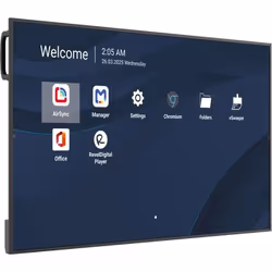 Viewsonic CDE5514-2C visualizzatore di messaggi Pannello piatto per segnaletica digitale 139,7 cm (55") LCD Wi-Fi 500 cd/m² 4K Ultra HD Nero Processore integrato Android 14 24/7 - Vista aggiuntiva 2