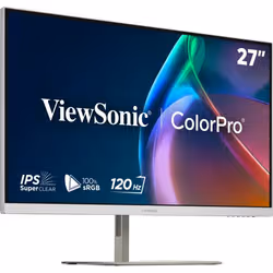 Viewsonic VP Series VP2766-2K-W Monitor PC 68,6 cm (27") 2560 x 1440 Pixel Quad HD LED Bianco, Argento - Vista aggiuntiva 4