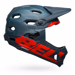 Bell Helmets Super DH Spherical, Casco integrale, Costruzione tramite stampaggio, Visiera del casco, Opaco