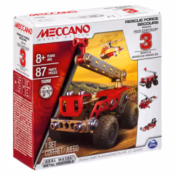 Meccano - Multimodello da 3, Veicoli di Soccorso, kit di costruzioni con 87 pezzi - dagli 8 anni - Vista aggiuntiva 6